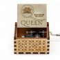 Retro Vintage Music Box Wood Hand Cranked Music Box Home Crafts Decor Xmas Gifts