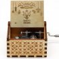 Retro Vintage Music Box Wood Hand Cranked Music Box Home Crafts Decor Xmas Gifts