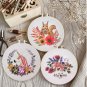 DIY Embroidery Kit Multi Flower Pattern Cross Stitch Needlework Hoop Set