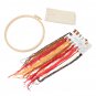 DIY Embroidery Kit Multi Flower Pattern Cross Stitch Needlework Hoop Set