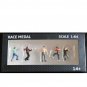 Race Medal 1:64 Scale Figures Diorama Outdoor Fighting Baseball Bat Scene Character Model