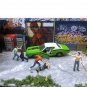 Race Medal 1:64 Scale Figures Diorama Outdoor Fighting Baseball Bat Scene Character Model