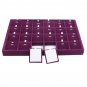 Velvet Jewelry Ring Earring Display Tray Holder Organizers Storage Box Showcase Tray Rack