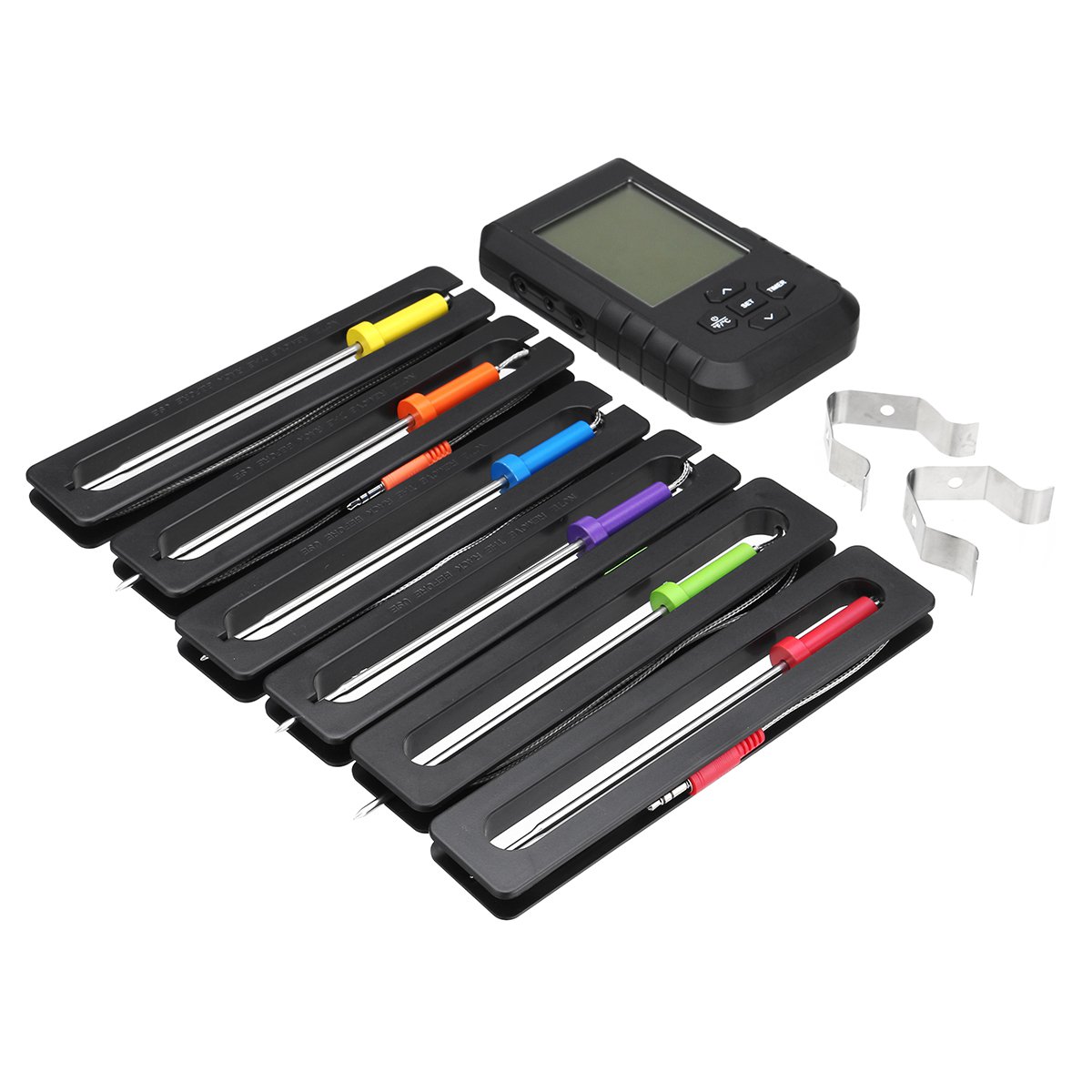6PCS/4PCS Bluetooth Barbecue Thermometer Stainless Steel Clip Cooking More Easier Bluetooth Barbecue