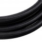 AN3/AN4/AN6/AN8/AN10 10FT Fuel Hose Oil Gas Line PTFE Nylon Stainless Steel Braided Hose