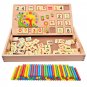 Wooden Clock Number Mathematics Toys Kids Early Learning Math Educational Toys Gift Blackboard Chalk