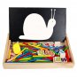 Wooden Clock Number Mathematics Toys Kids Early Learning Math Educational Toys Gift Blackboard Chalk