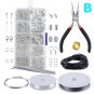 DIY Jewelry Making Starter Tools Kit Bracelet Necklace Findings Jump Ring Supplies