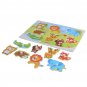 Wooden Peg Alphabet & Number Puzzles Letters Numbers Animals Vehicles Learning Toys Gift for Toddler