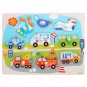 Wooden Peg Alphabet & Number Puzzles Letters Numbers Animals Vehicles Learning Toys Gift for Toddler