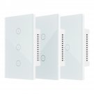 110V-240V US Plug Smart Voice Control Glass Panel Switch Waterproof Electric Shockproof Panel Timer 