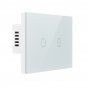 110V-240V US Plug Smart Voice Control Glass Panel Switch Waterproof Electric Shockproof Panel Timer