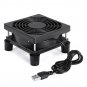 9CM Router Cooling Fan Rack 5V USB TV Box Notebook Cooling Rack With Foot Pad