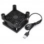 8CM Router Cooling Fan 5V USB Set-Top Box Notebook Cooling Rack With Foot Pad