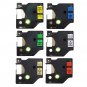 12mmx7m Plastic Label Tape Compatible For Dymo D1 LetraTag 45016 45017 45018 45019