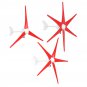 12V/24V 300W S3 Aluminum Shell 3/5/6 Blades Horizontal Axis Wind turbine Wind Generator Red