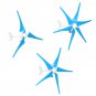 12V/24V 300W S3 Aluminum Shell 3/5/6 Blades HorizontalAxisWindturbine Wind Generator Blue