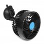 DC 12V/24V 6 Inch Air Cooling Fan Mini Rotatable Fan with Sucker Auto Vehicle Low Noise