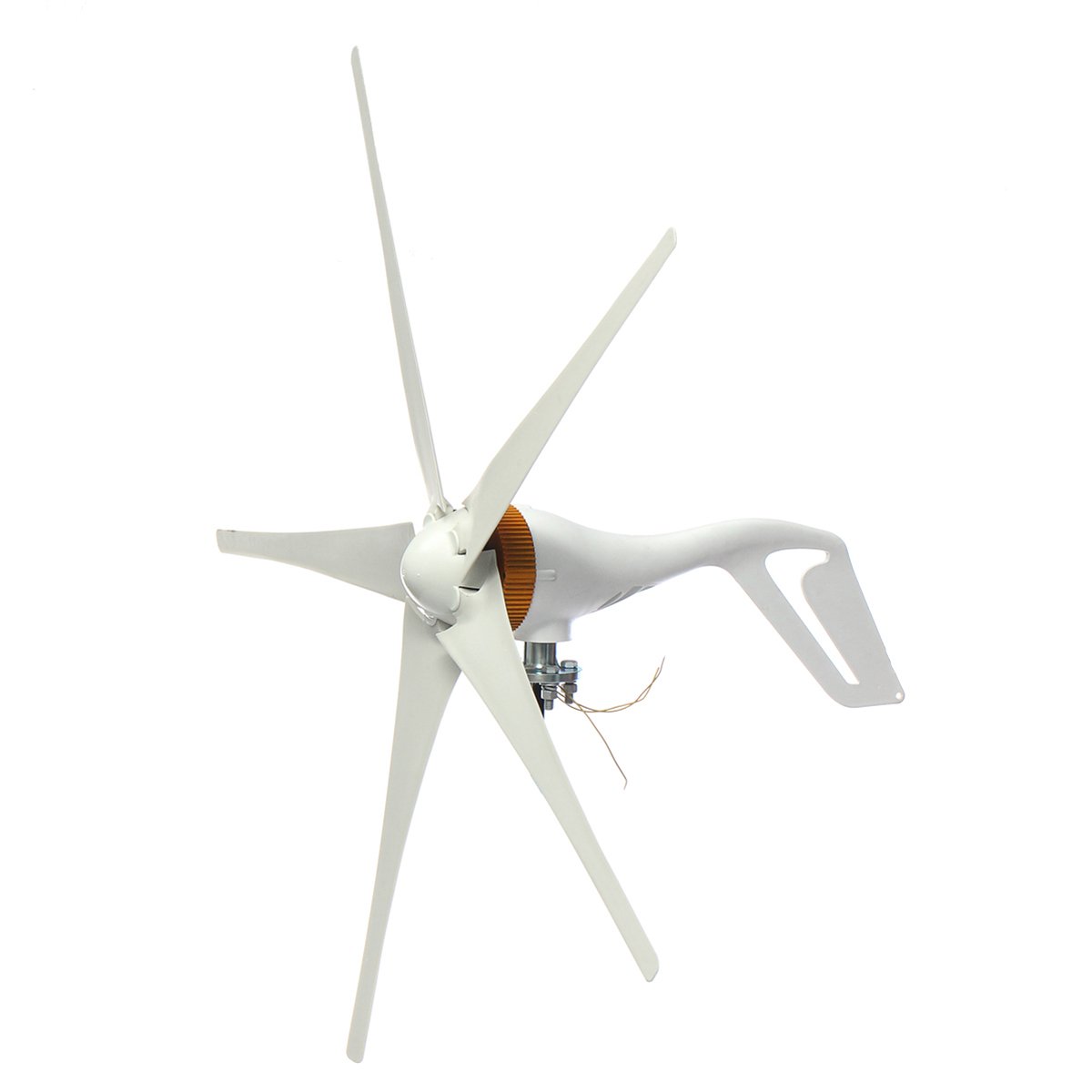 400W 12V 5 Blades Miniature Horizontal Wind Turbine Wind Generator With Controller