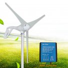 100W 12V 24V 3 Blades Wind Turbine Generator White + Wind Controller