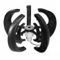 2000W DC 12V/24V 5 Blades Lantern Wind Turbine Generator Vertical Axis Home Power Energy Kit Black