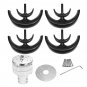 2000W DC 12V/24V 5 Blades Lantern Wind Turbine Generator Vertical Axis Home Power Energy Kit Black