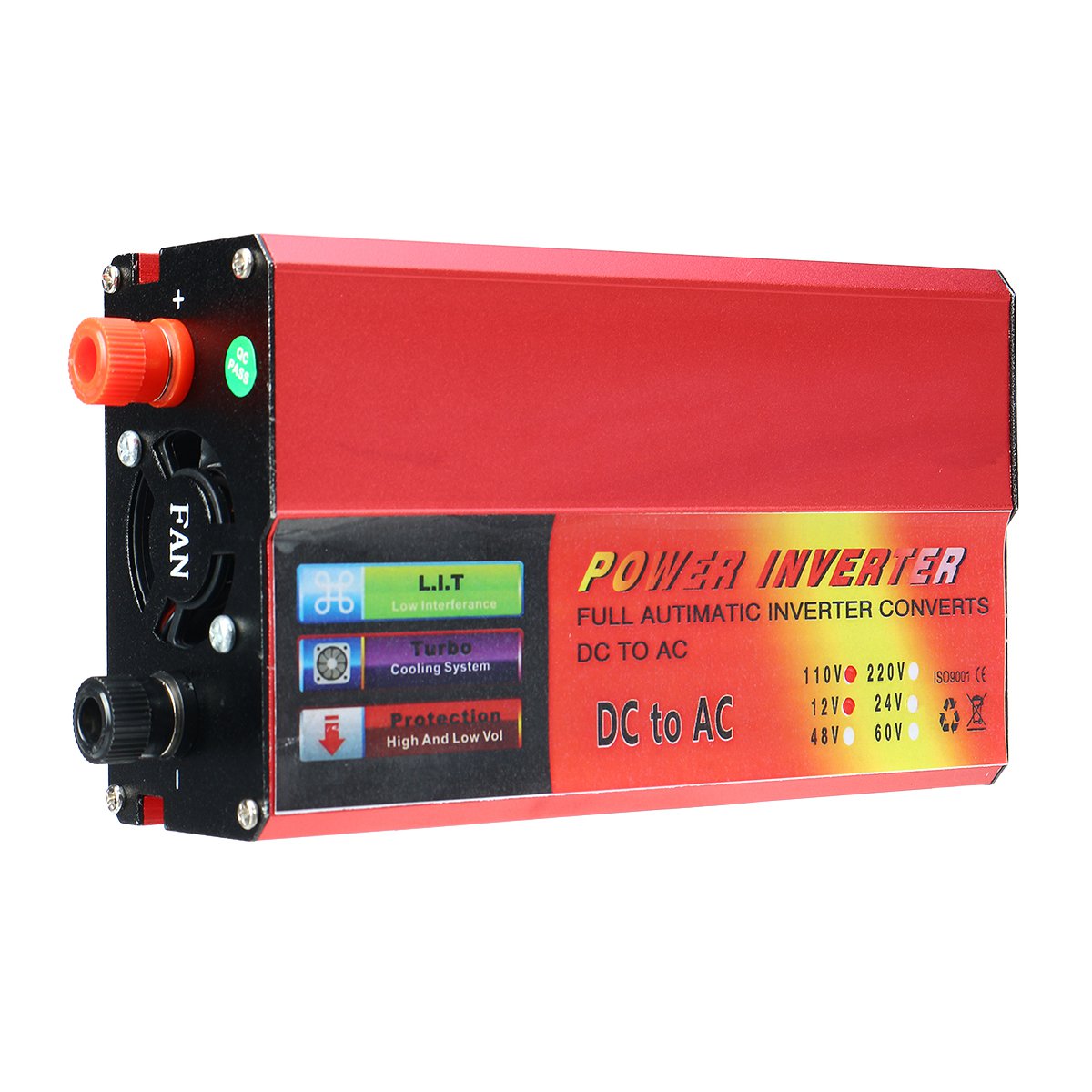 4000W Peaks DC 12 / 24V to AC 110V Car Power Inverter Digital Modified Sine Wave Converter