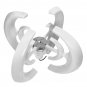 1000W DC Wind Turbine Wind Generator Automatic Windward Vertical Axis 4 Motor Blades Kits White