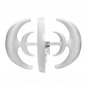1000W DC Wind Turbine Wind Generator Automatic Windward Vertical Axis 4 Motor Blades Kits White