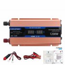 2 LED Dispaly 1200W Peak Intelligent Power Converter Car Inverter Power Supply Inverter For Car/Hous