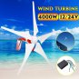 12v/24v 400w Wind Turbine Power Supply Generator 5-Blades Household with Controller