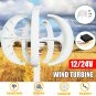 650W 12V/24V Lantern Magnet 5 Blades Wind Turbine Generator with Charge Controller