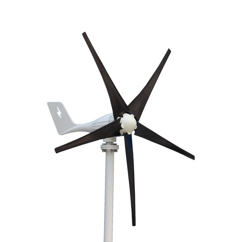 600W 12/24V Wind Turbine Generator 5 Nylon Fiber Blade Power Wind Generator Kit