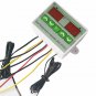 AC 110V-220V 12V 24V Digital LED Dual Thermometer Temperature Controller Thermostat Incubator