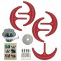 12V/24V 600W Wind Turbine Wind Generator Red Lantern Magnetic Suspension