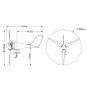 12V/24V 500W 3 Blades Horizontal Residential Wind Turbine Generator + Controller
