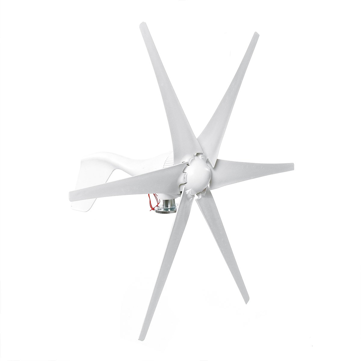 800W 12V/24V Wind Turbine 6 White Blades Generator High Power For Battery Charge
