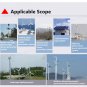 400W 12V/24V 5 Blades Hybrid Wind Turbine Generator for Home Boat Outdoor