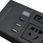 200W Mini Power Inverter 12V/24V to 220V Dual USB QC3.0 Fast Charge Voltage Converter Transformer Di