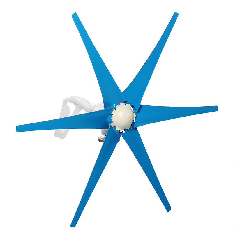 800W S3 Wind Turbine 6 Blades DC 12V/24V Wind Turbine Generator High Wind Power