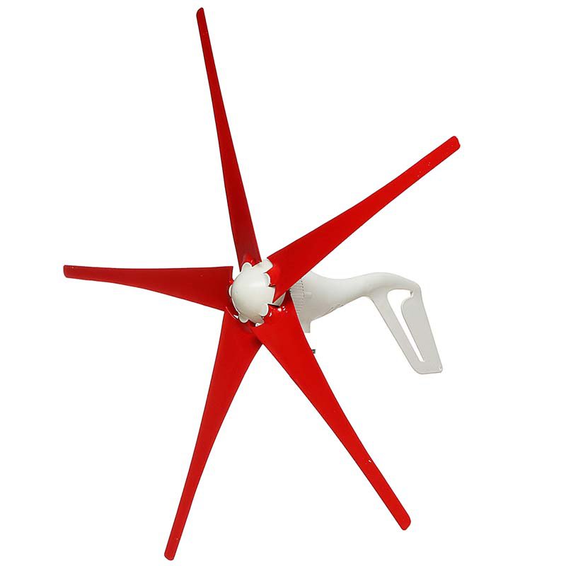 600W 12V 24V 5 Blades Wind Turbine Generator Horizontal Residential + Controller