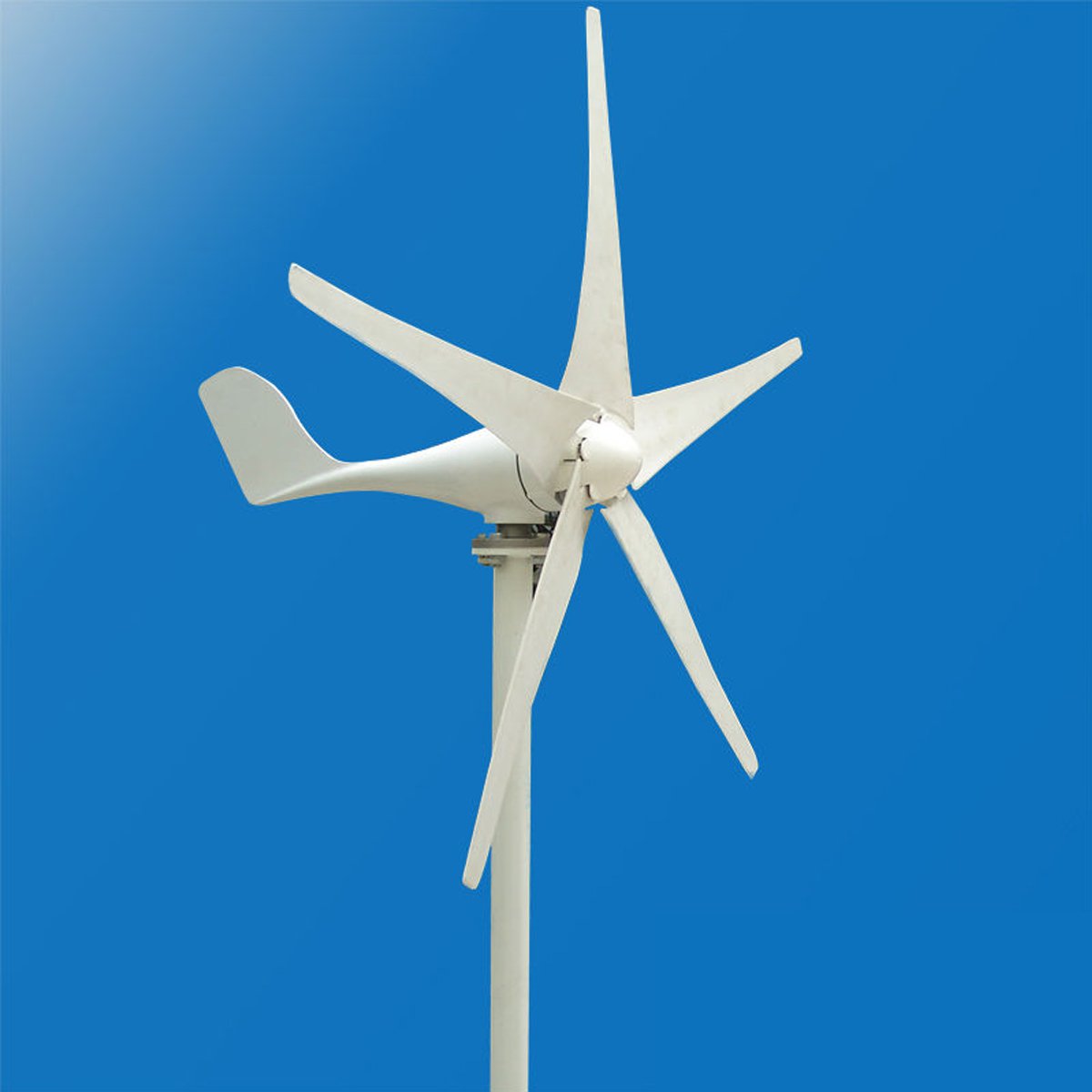 12V/24V 450W 5 Blade Wind Turbine Double-Bearing Wind Generator with Controller