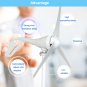 300W 12V/24V 3 Blades Wind Turbine Power Wind Generator Charge Controller Home Garden