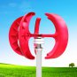 12V/24V 200W Red Lantern Style Vertical Wind Turbine Wind Power Generator