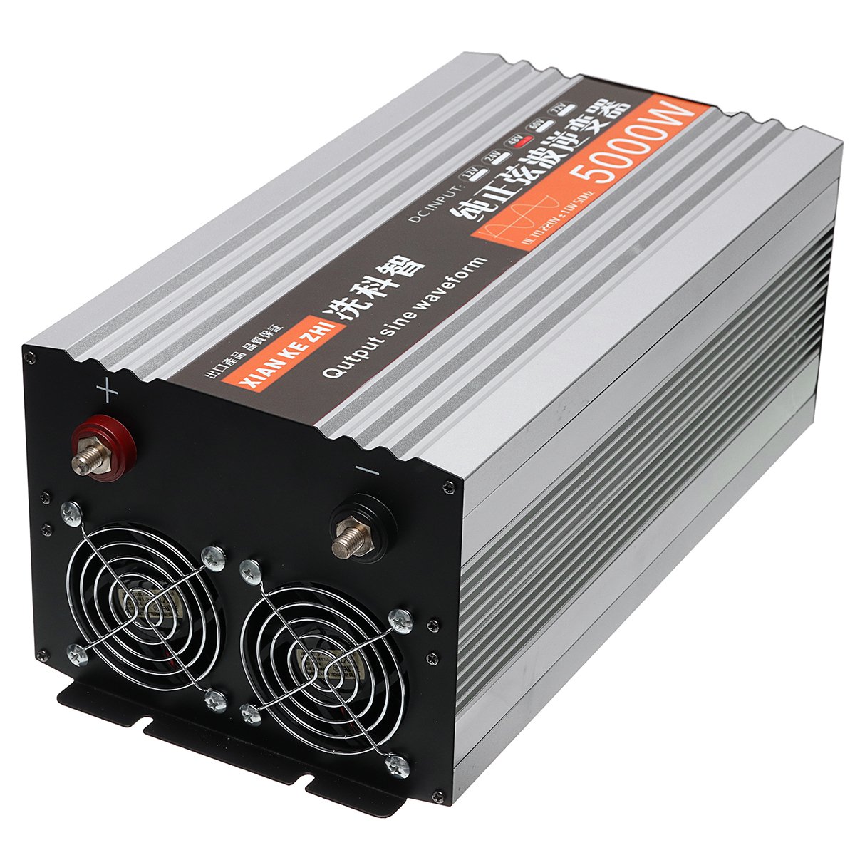 5000W 60Hz Pure Sine Wave Inverter Dual LED Display Power Inverter 12V/24/48/ DC To 220V AC Converte