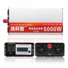 DC 12V/24V/48V To AC 220V 5000W Modified Sine Wave Intelligent Power Inverter Dual LCD Display Conve