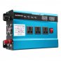 3000W Solar Inverter Voltage Dispaly 12/22V DC To 220V AC Power Inverter 3 AC Outlets 4 USB Ports