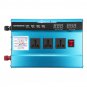 3000W Solar Inverter Voltage Dispaly 12/22V DC To 220V AC Power Inverter 3 AC Outlets 4 USB Ports