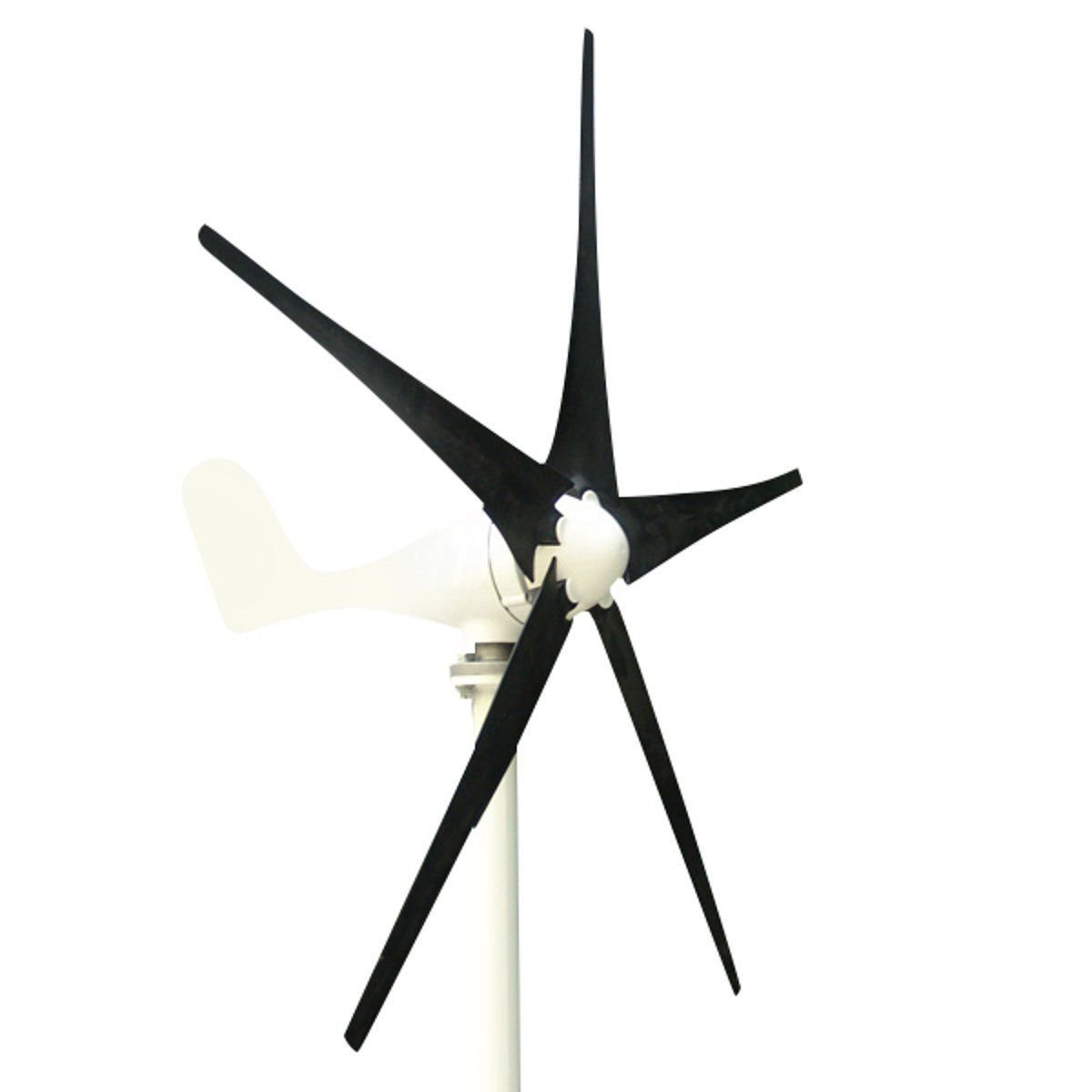 DC 12 24V 500W Power 5 Blades Horizontal Wind Turbine Generator Kit with Controller
