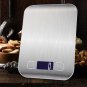 Mrosaa 10000g/5000g/1g Electronic USB Charging Scale LCD Digital Food Scale Stainless Steel Weighing